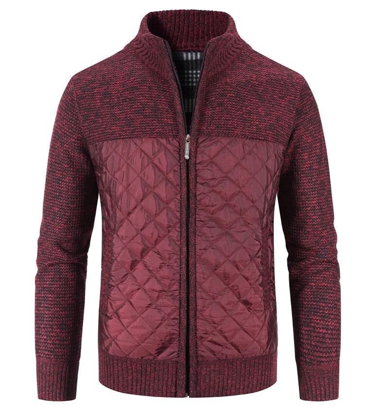 Elegant Slim Fit Fleece Jacket for Men