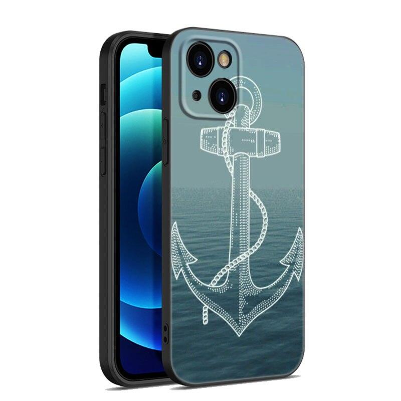 Coque de téléphone Ancre Bateau Roue de Navire pour iPhone