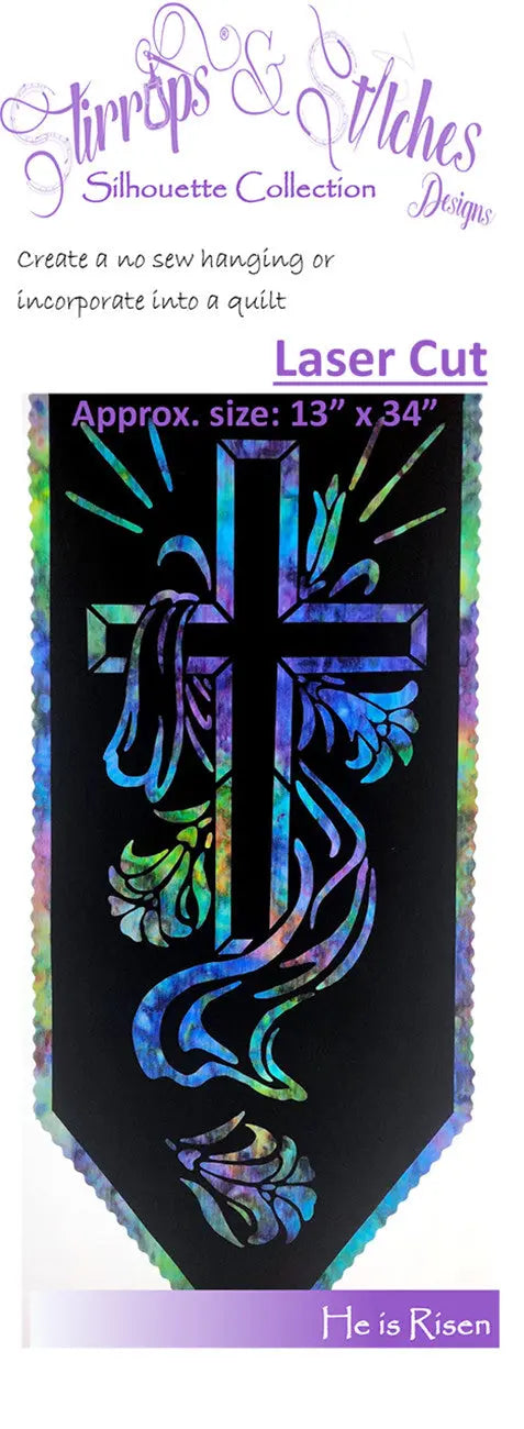 Kit de láser He is Risen - Crea impresionantes obras de arte en tela