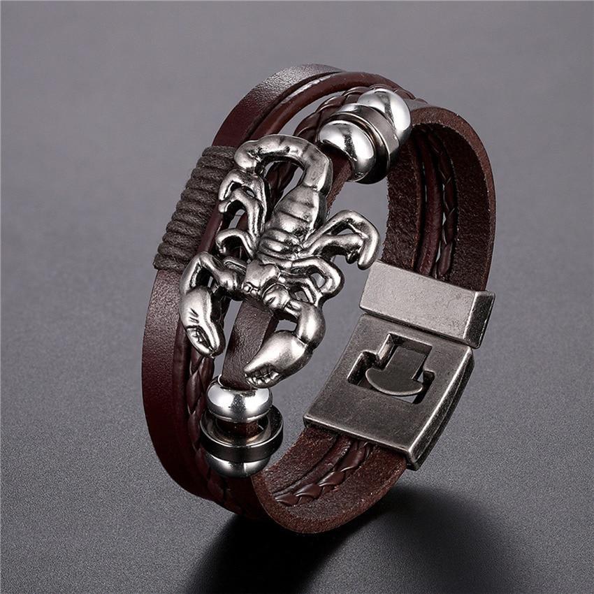 Bracelet en cuir tressé tendance pour hommes et femmes
