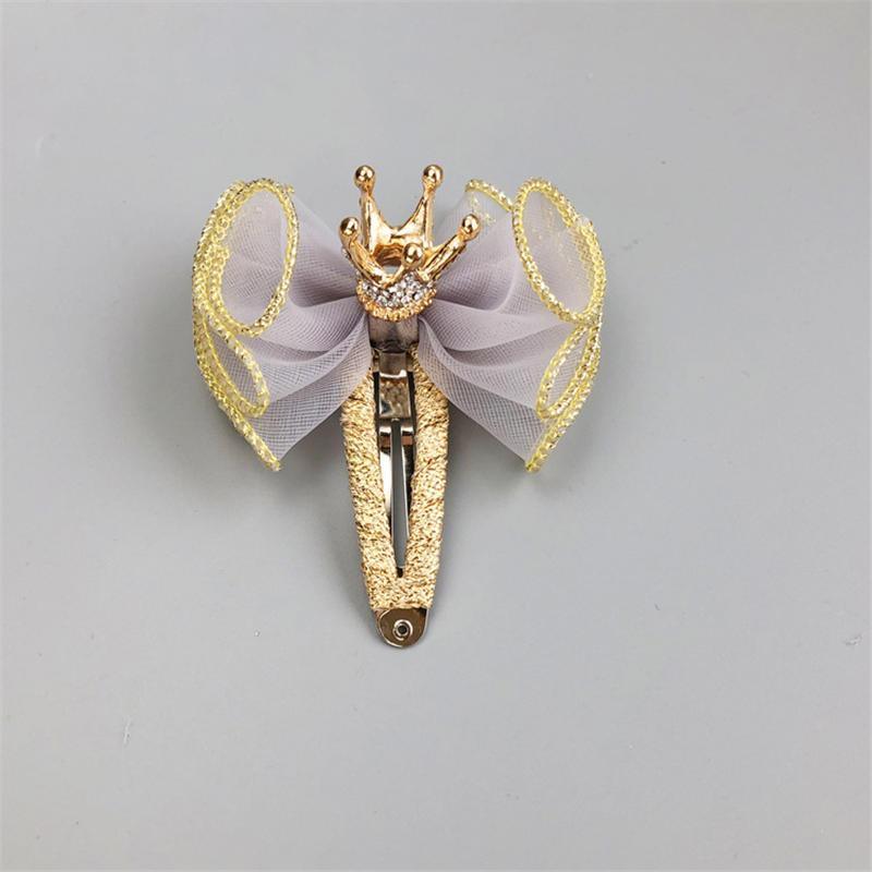 Luxury Pearl Handmade Bowknot Crown Headband for Baby Girls