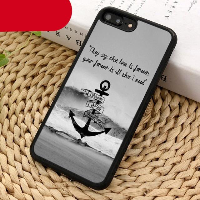 Classical Small Anchors Phone Case for iPhone 14 and More