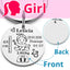 Lovely Personalized Baby Boys Girls Keychain  Name Birth Weight Height For Newborn Commemorate New Mom Dad Gift Keyring P026_C - Korvel