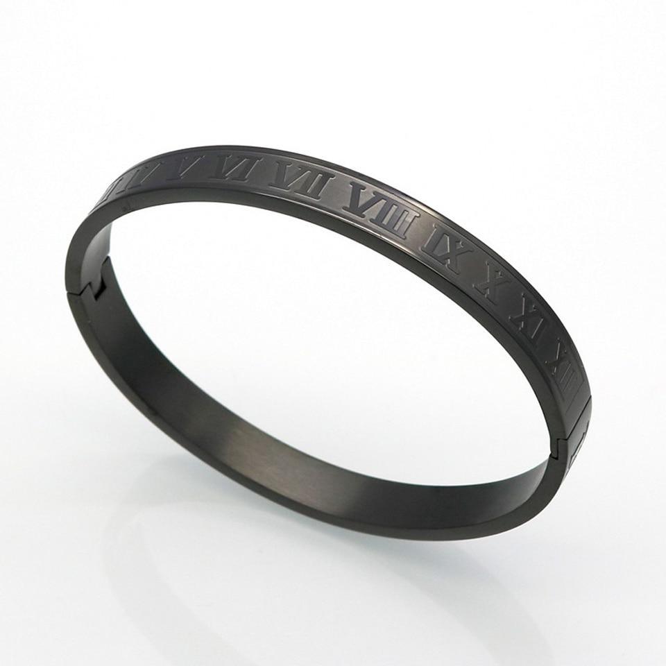 Luxury Modern Roman Style Stainless Steel Bracelet for Men