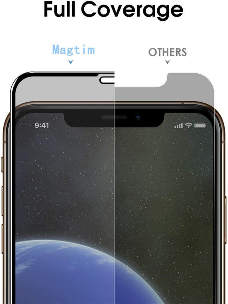 Protector de Pantalla de Vidrio Templado Privado en Paquete de 3 para iPhone