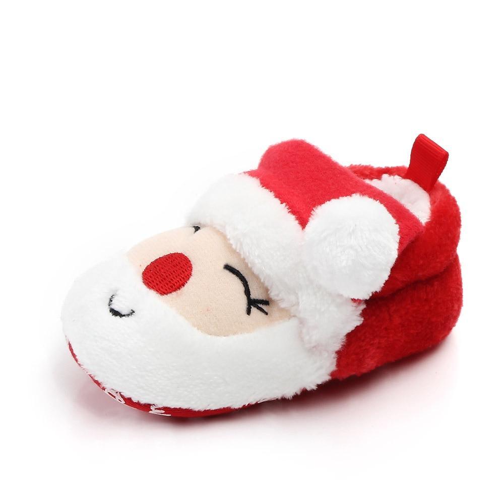 Chaussures d'hiver pour bébés unisexes - Premiers pas avec le charmant Père Noël