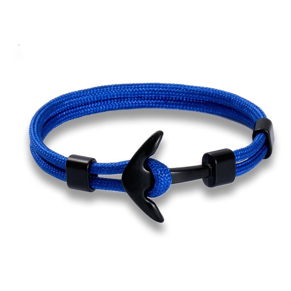 Bracelet Ancre en Acier Inoxydable de Luxe pour Hommes
