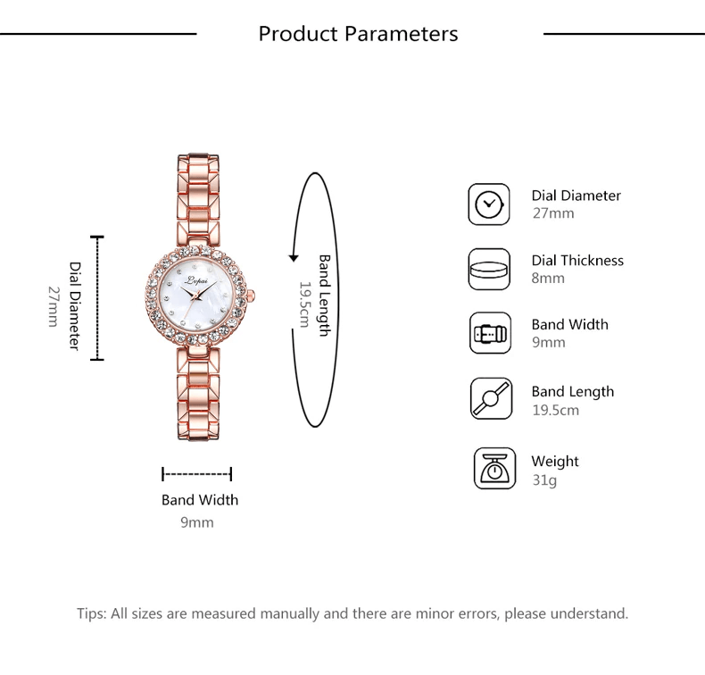 Ensemble de Montre Bracelet Élégant pour Femmes avec Design Géométrique