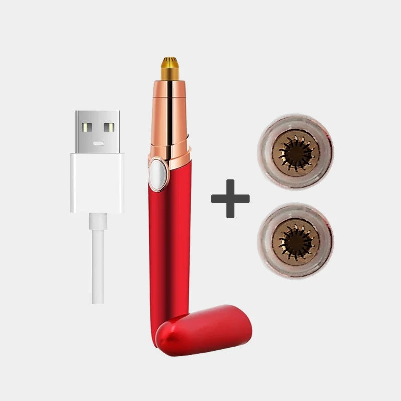 New Design Electric Eyebrow Trimmer Makeup Painless Eye Brow Epilator Mini Shaver Razors Portable Facial Hair Remover for Women - Korvel