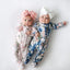 Luxury Floral Newborn Baby Girl Romper with Bow