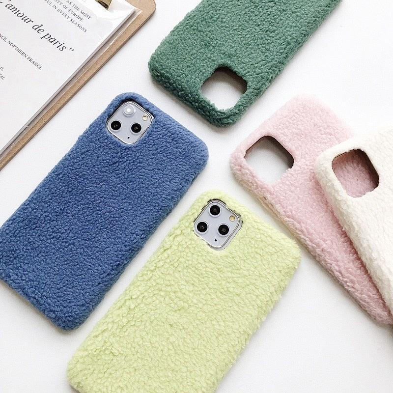 Furry Fluffy Phone Case for iPhone - Stylish Protection