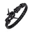 Pulsera de Cuero con Ancla de Avión Elegante para Hombres y Mujeres
