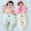 Combinaison Bébé Charmante avec Oreilles de Lapin - Jumpsuit en Coton