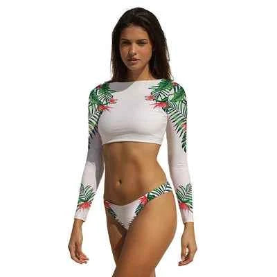 Ensemble de Maillots de Bain à Manches Longues Premium