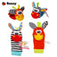 Sonajeros Suaves de Peluche Sozzy - Set de 4 Piezas