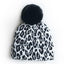 Elegant Leopard Design Winter Hats for Mothers and Children