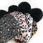Elegant Leopard Design Winter Hats for Mothers and Children