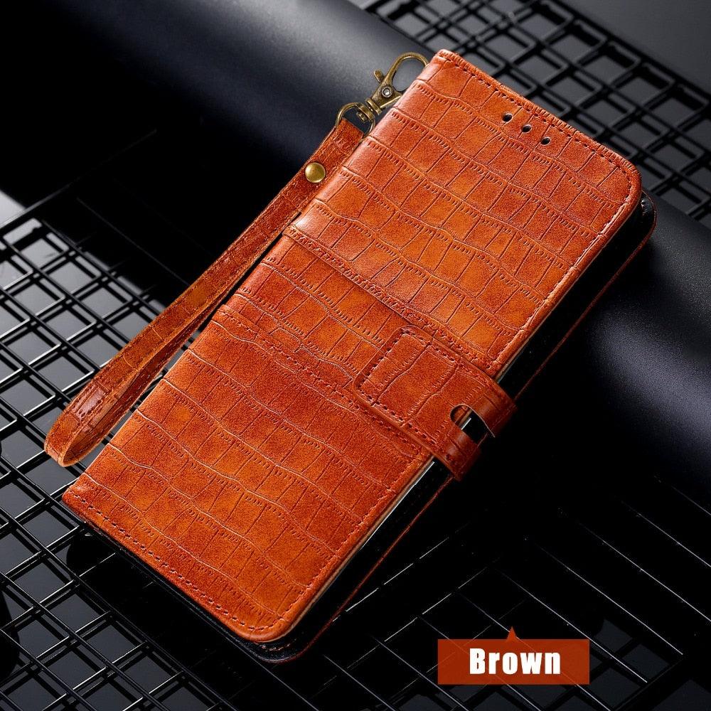 Luxury Pattern Flip Case for iPhone - Premium Leather Wallet Protection