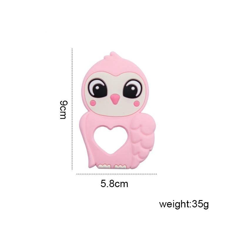 Premium Silicone Baby Teether Toy - Owl Design