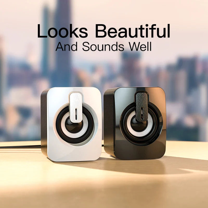 Mini Computer Speaker USB Wired Speakers 3D Stereo Sound Surround Loudspeaker For PC Laptop Notebook Not bluetooth Loudspeakers - Korvel