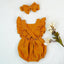 Elegant Cotton Baby Bodysuit for Girls - Summer One-Piece