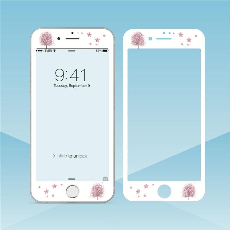 Premium Cartoon Tempered Glass Screen Protector for iPhone
