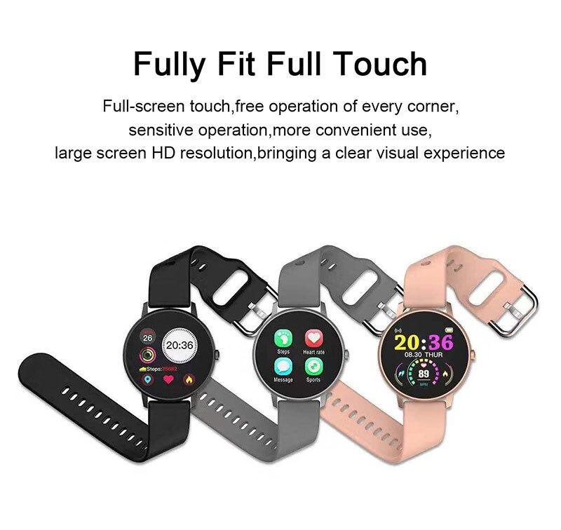 Montre de sport intelligente premium pour iOS/Android - Étanche et élégante