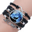 Classic Retro Wolf Head Leather Bracelet for Men & Women