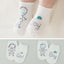 Casual White Cartoon Baby Socks - Non-Slip Cotton for Infants