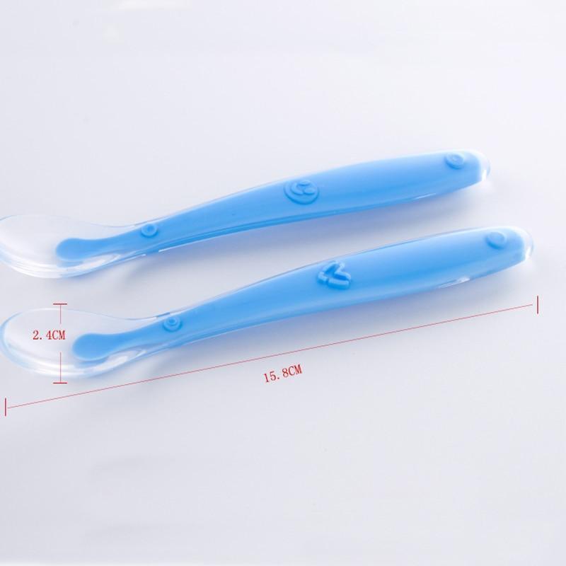 Silicone Baby Soft Soup Spoon - Colorful Feeding Essential