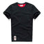 Camiseta Clásica de Algodón para Hombre con Cuello Redondo Sólido