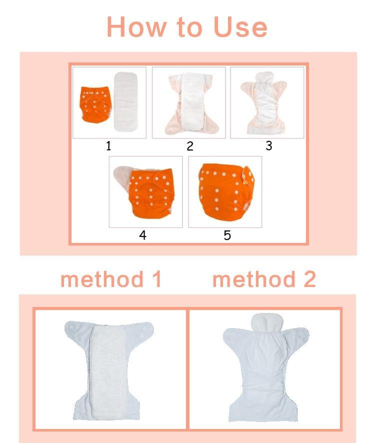 Eco-Friendly Baby Pocket Cloth Diaper - Modern Design