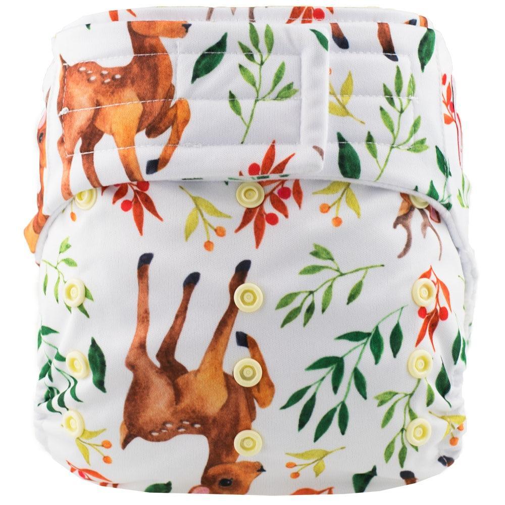Pañal de bolsillo con ganchos y lazos - Pañal de tela lavable e impermeable