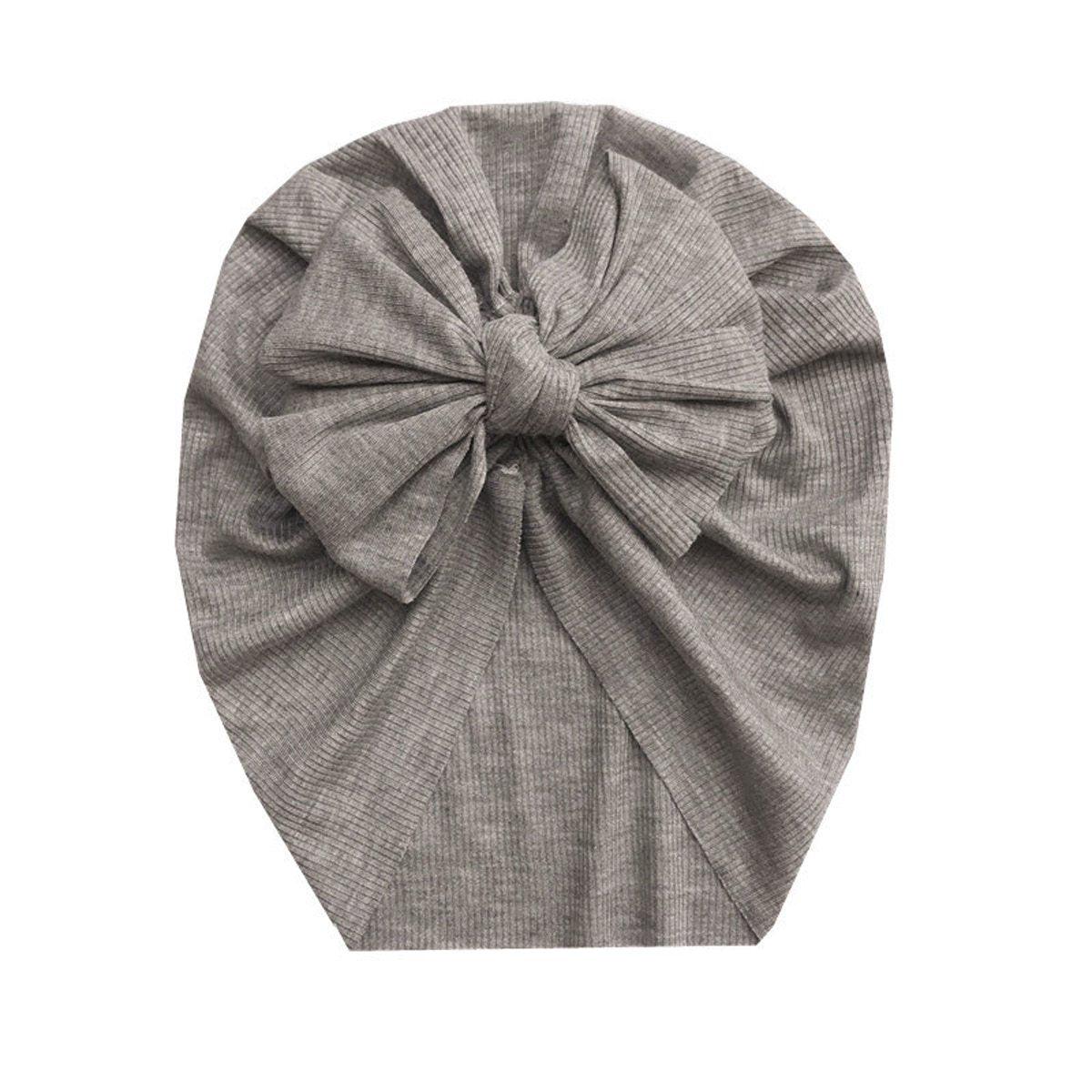 Elegant Cotton Turban Beanie for Newborns