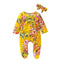 Luxury Floral Newborn Baby Girl Romper with Bow