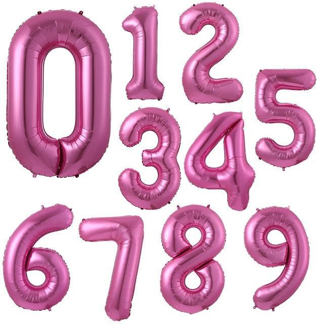 Luxury 32-Inch Number Foil Balloon for Celebrations