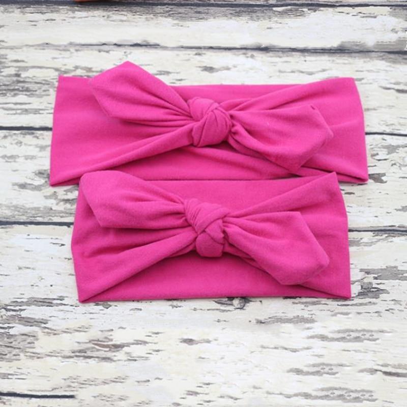 Modern Mother & Daughter Rabbit Ears Bow Hair Bands