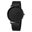 Montre décontractée à quartz pour homme STEVVEX avec bracelet en maille en acier inoxydable