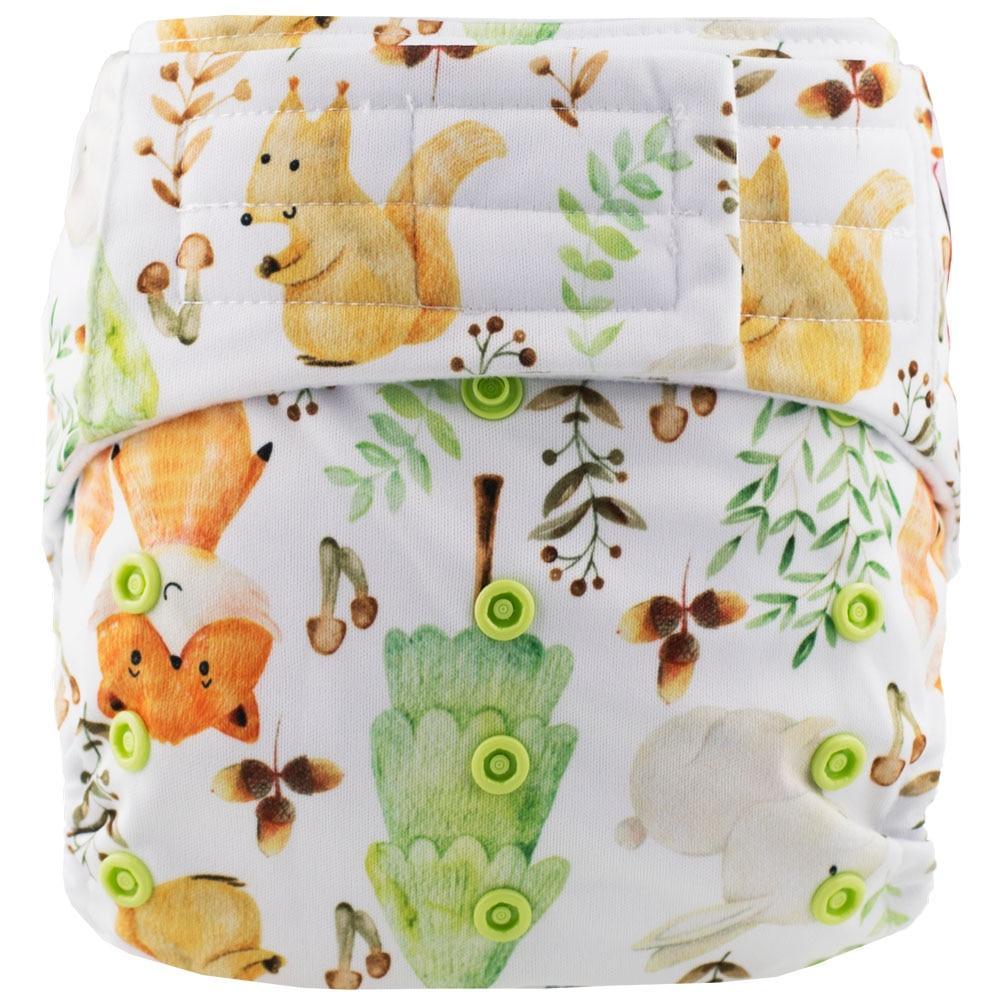 Pañal de bolsillo con ganchos y lazos - Pañal de tela lavable e impermeable