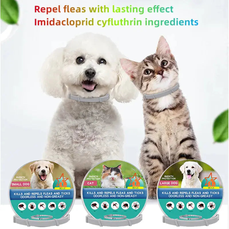 Collar Antipulgas Premium para Mascotas con Protección Duradera