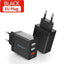 30W Ultra-Fast QC 3.0 Multi-Port USB Wall Charger for Mobile Devices - Korvel