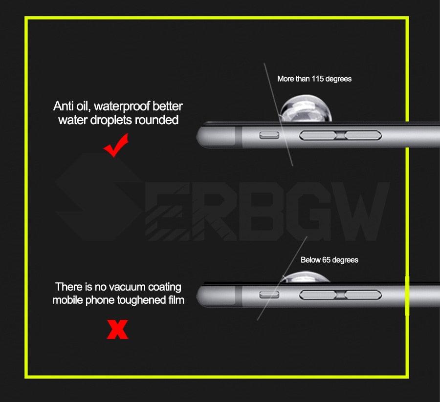 Verre trempé incurvé 9D pour iPhone 7/8 Plus