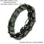 Healf moon magnetic black stone magnetic therapy slimming Bracelet Weight Loss Round Black Stone Bracelets - Korvel