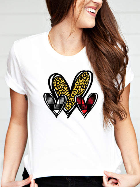 Heart Trio T-Shirt - Premium Unisex Fit - Korvel