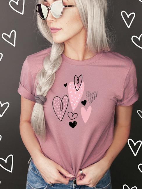 Hearts - 1585 Unisex T-Shirt - Korvel