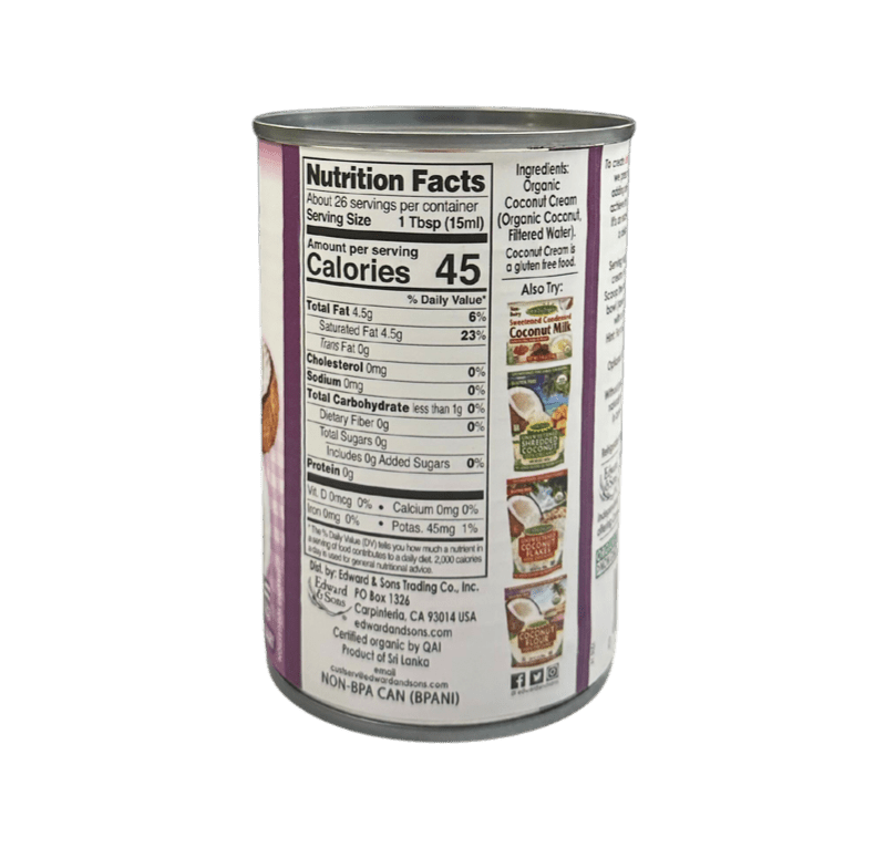 Organic Heavy Coconut Cream - 30% Fat, Pure & Wholesome - Korvel