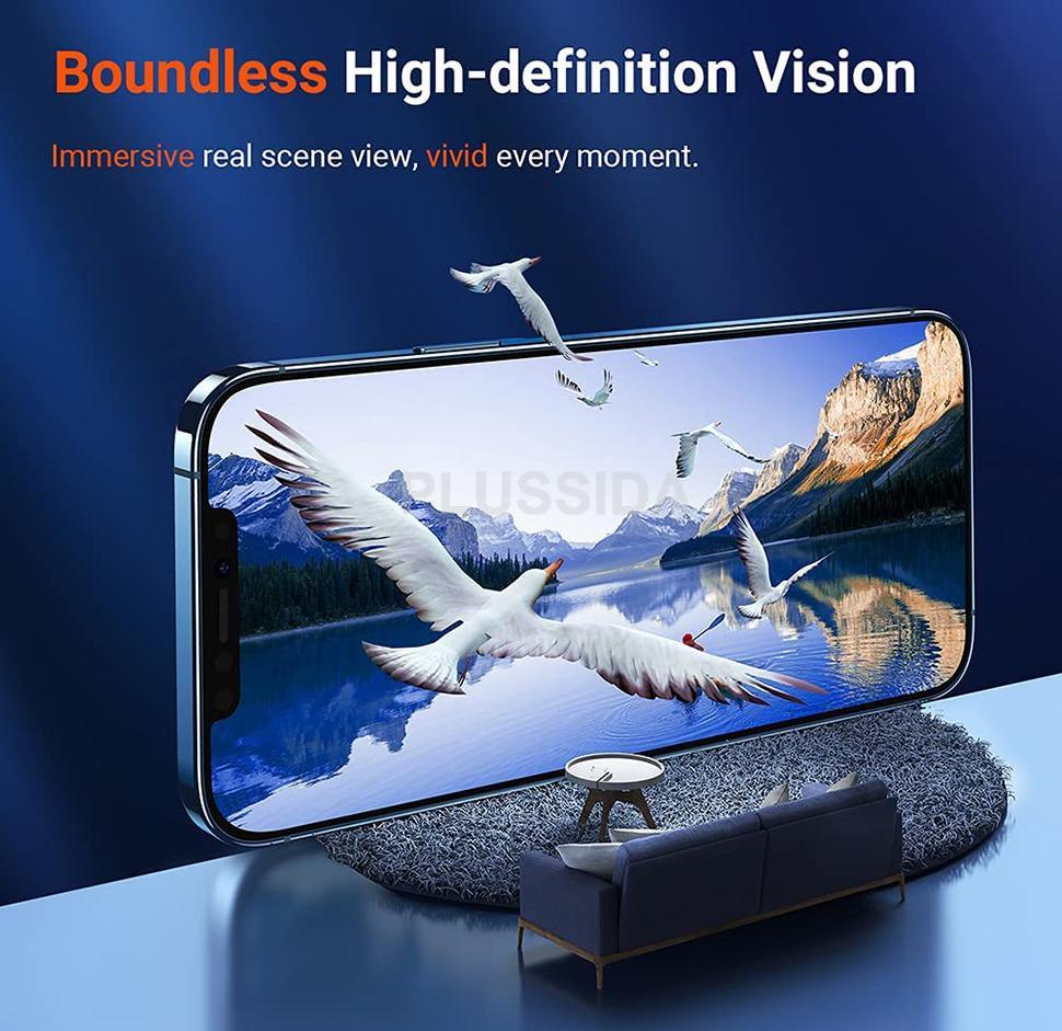 Protecteur d'écran en verre trempé 3D 2PCS pour modèles d'iPhone