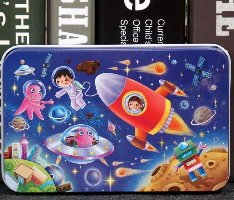 Puzzle en bois cartoon d'animaux de 60 pièces pour enfants