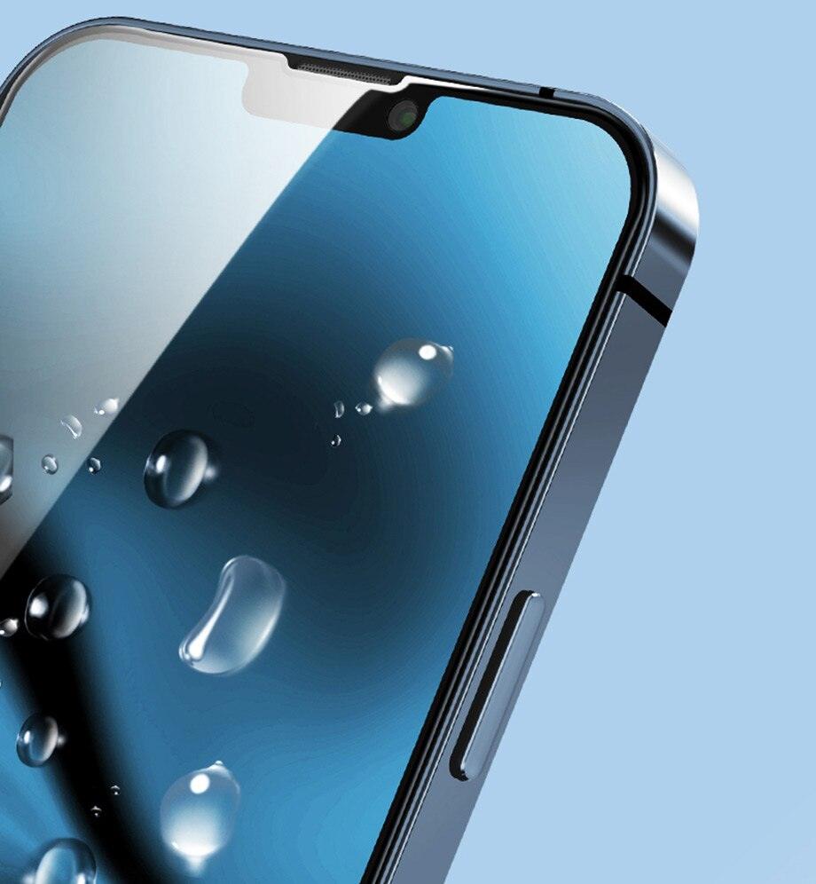 Protector de Pantalla de Vidrio Templado de Cubierta Completa de 4 Paquetes para iPhone