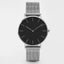 Montre en acier inoxydable ultra fine unisexe